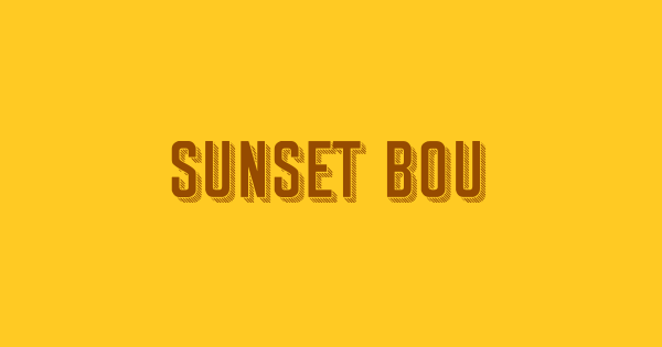 Sunset Boulevard font thumbnail